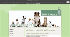 Desktop Screenshot of kleintierpraxis-haake.de