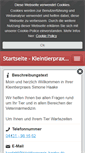 Mobile Screenshot of kleintierpraxis-haake.de